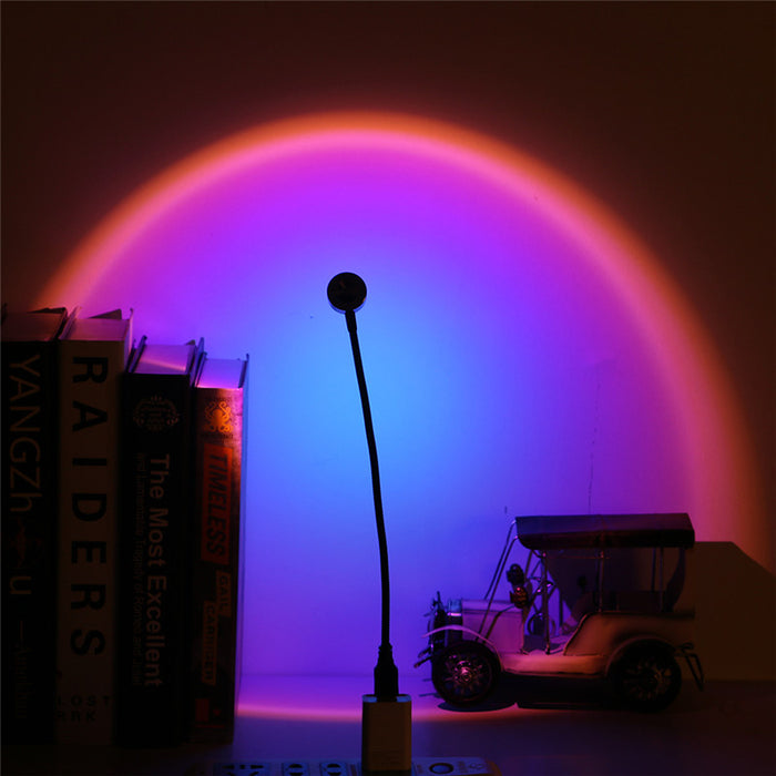 Sunset Lamp USB Rainbow Projector Atmosphere Light